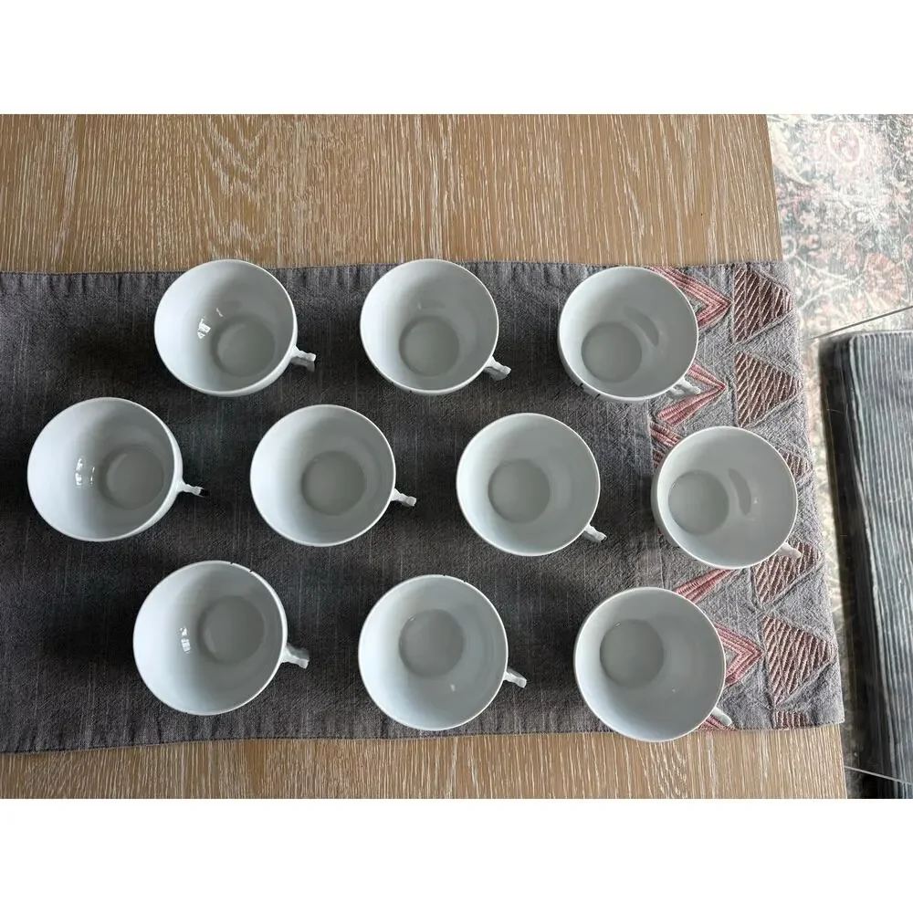 Vintage Ćmielów Poland Porcelain Coffee Tea Set - MCM Black Line Geometric
